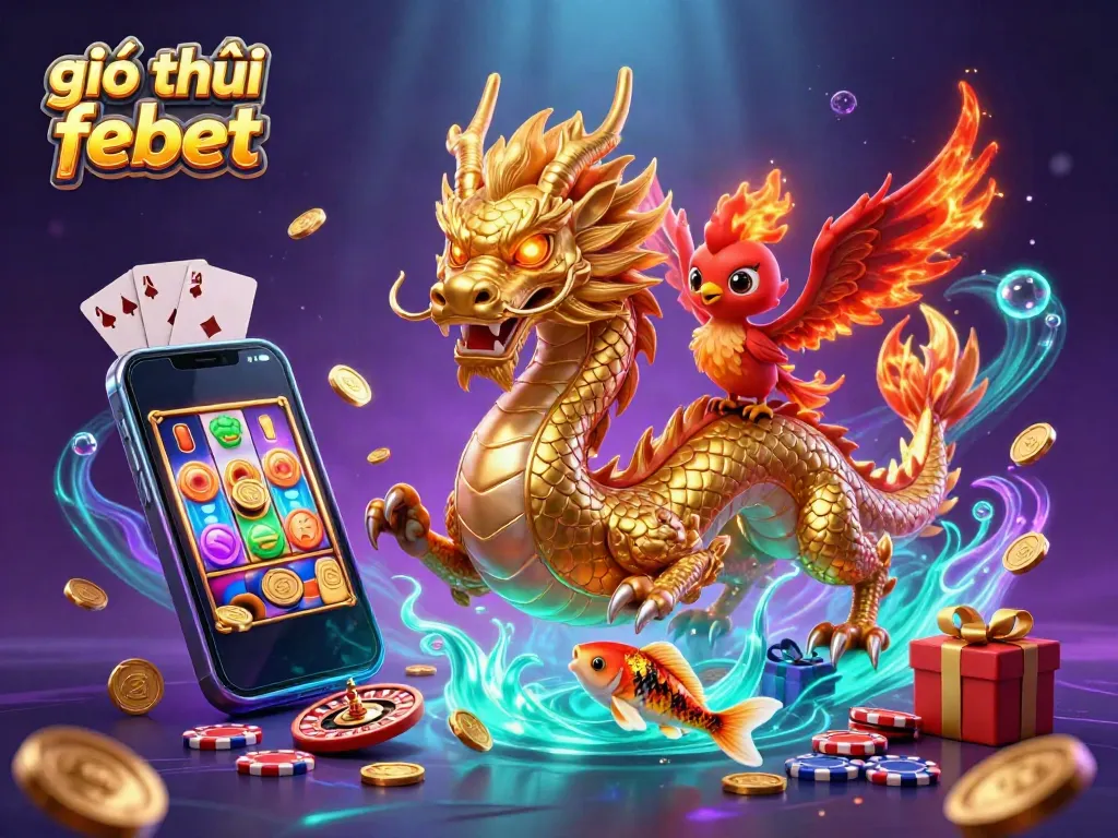 Experience the excitement of giới thiệu febet with vivid characters in action, illuminating a vibrant gaming atmosphere.