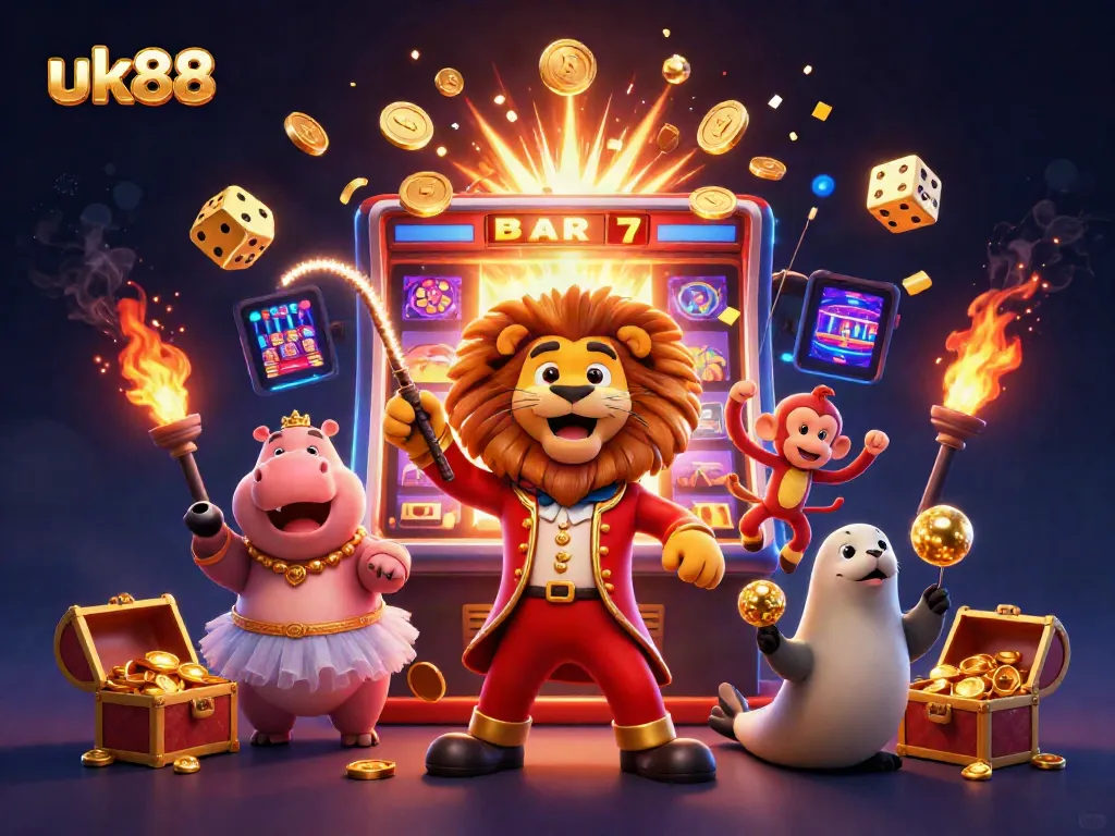 Experience ultimate gambling fun at uk88’s vibrant casino with captivating characters and dynamic game elements.