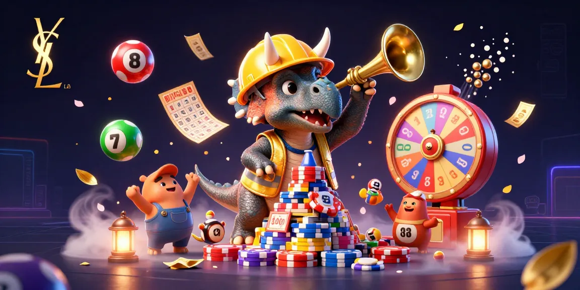 ysl brings excitement to gambling with a dynamic 3D illustration of a triceratops and parasaurolophus